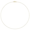 1.0mm Bead Chain Necklace in Sterling Silver with Gold-Tone Flash Plate