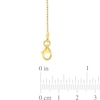 1.0mm Bead Chain Necklace in Sterling Silver with Gold-Tone Flash Plate