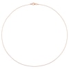 Thumbnail Image 3 of 1.0mm Bead Chain Necklace in Sterling Silver with Rose-Tone Flash Plate