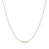 Thumbnail Image 1 of 1.0mm Bead Chain Necklace in Sterling Silver with Rose-Tone Flash Plate - 16"