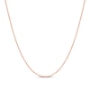 Thumbnail Image 0 of 1.0mm Bead Chain Necklace in Sterling Silver with Rose-Tone Flash Plate - 20"