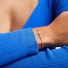 Thumbnail Image 2 of Diamond Accent Sideways Cross Bolo Bracelet in Sterling Silver – 9.5"