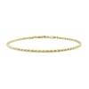 Thumbnail Image 1 of 2.2mm Rope Chain Bracelet in Sterling Silver with Gold-Tone Flash Plate - 9"