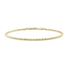 Thumbnail Image 0 of Men's 2.2mm Rope Chain Bracelet in Sterling Silver with Gold-Tone Flash Plate - 9"