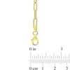 Thumbnail Image 3 of 3.5mm Paper Clip Chain Bracelet in Sterling Silver with Gold-Tone Flash Plate - 7.5"