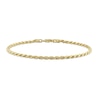 Thumbnail Image 1 of 2.2mm Rope Chain Bracelet in Sterling Silver with Gold-Tone Flash Plate - 7.5"
