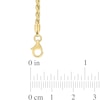 Thumbnail Image 2 of Ladies' 2.2mm Rope Chain Bracelet in Sterling Silver with Gold-Tone Flash Plate - 7.5"