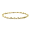 Thumbnail Image 1 of Ladies' 3.7mm Singapore Chain Bracelet in Sterling Silver with Gold-Tone Flash Plate - 7.5"