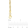 Thumbnail Image 3 of Ladies' 3.7mm Singapore Chain Bracelet in Sterling Silver with Gold-Tone Flash Plate - 7.5"