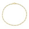 Thumbnail Image 0 of Men's 2.2mm Figaro Chain Bracelet in Sterling Silver with Gold-Tone Flash Plate - 9"