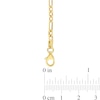 Thumbnail Image 3 of Ladies' 3.0mm Figaro Chain Bracelet in Sterling Silver with Gold-Tone Flash Plate - 7.5"