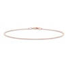 Thumbnail Image 1 of 1.0mm Bead Chain Bracelet in Sterling Silver with Rose-Tone Flash Plate - 9"