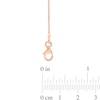 Thumbnail Image 3 of 1.0mm Bead Chain Bracelet in Sterling Silver with Rose-Tone Flash Plate - 9"