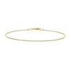 Thumbnail Image 1 of 1.0mm Bead Chain Bracelet in Sterling Silver with Gold-Tone Flash Plate - 7.5"
