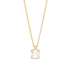 Thumbnail Image 0 of 0.30 CT. Diamond Solitaire Pendant in 14K Gold (J/I3) – 19"