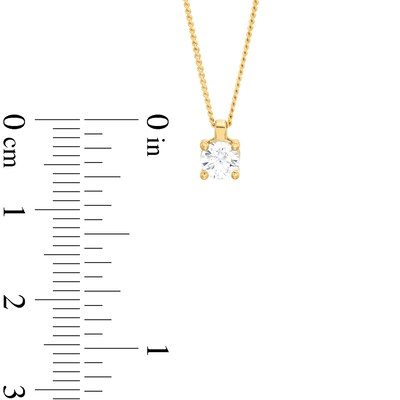 CT. Diamond Solitaire Pendant in 14K Gold (J/I3) – 19