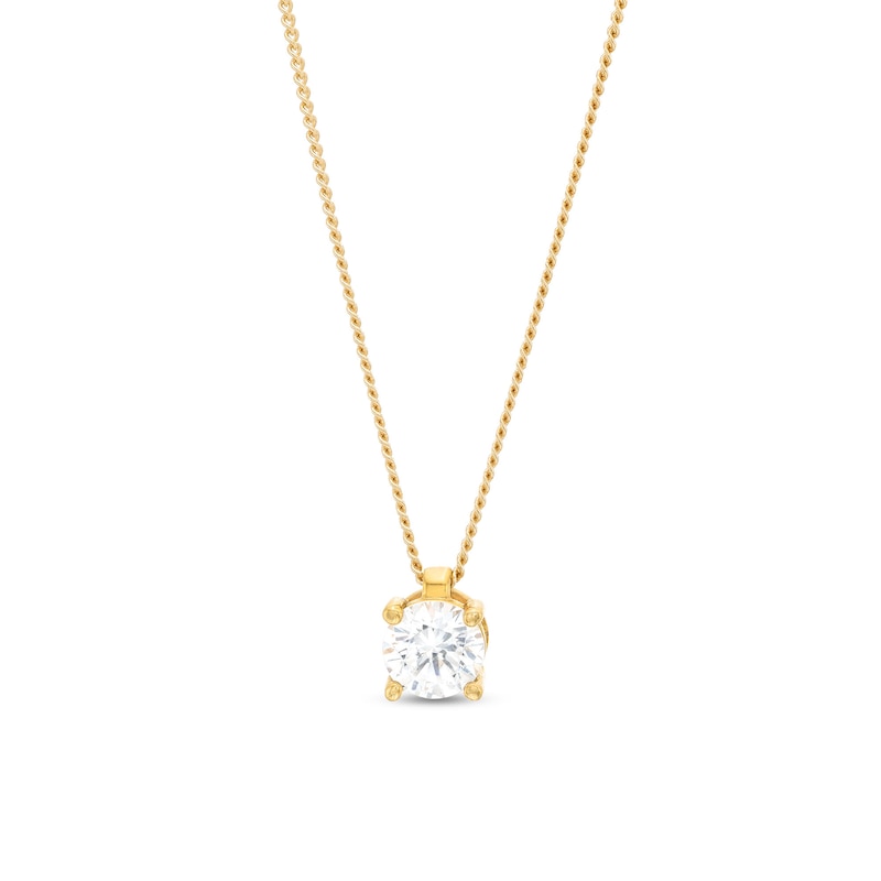 CT. Certified Diamond Solitaire Pendant in 14K Gold (J/I3) – 19