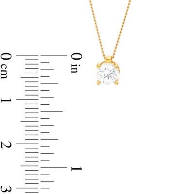 CT. Certified Diamond Solitaire Pendant in 14K Gold (J/I3) – 19
