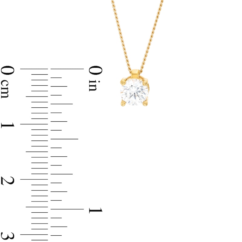 CT. Certified Diamond Solitaire Pendant in 14K Gold (J/I3) – 19"|Peoples Jewellers