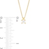 Thumbnail Image 4 of 0.20 CT. Diamond Solitaire Pendant in 14K Gold (J/I3) – 19"