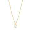 Thumbnail Image 1 of 0.10 CT. Diamond Solitaire Pendant in 14K Gold (J/I3) – 19"