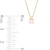 Thumbnail Image 3 of 0.10 CT. Diamond Solitaire Pendant in 14K Gold (J/I3) – 19"