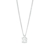 Thumbnail Image 1 of 0.30 CT. Diamond Solitaire Pendant in 14K White Gold (J/I3) – 19"