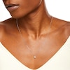 Thumbnail Image 2 of 0.30 CT. Diamond Solitaire Pendant in 14K White Gold (J/I3) – 19"