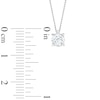 Thumbnail Image 3 of 0.50 CT. Certified Diamond Solitaire Pendant in 14K White Gold (J/I3) – 19"