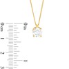 Thumbnail Image 3 of 1.00 CT. Certified Diamond Solitaire Pendant in 14K Gold (J/I3) – 19"