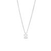 Thumbnail Image 1 of 0.10 CT. Diamond Solitaire Pendant in 14K White Gold (J/I3) – 19"