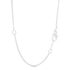 Thumbnail Image 3 of 0.10 CT. Diamond Solitaire Pendant in 14K White Gold (J/I3) – 19"