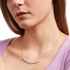 Thumbnail Image 1 of 2.00 CT. T.W. Certified Lab-Created Diamond Graduated Curved Necklace in 14K White Gold (F/SI2)