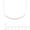 2.00 CT. T.W. Certified Lab-Created Diamond Graduated Curved Necklace in 14K White Gold (F/SI2)