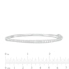 Thumbnail Image 2 of 1.50 CT. T.W. Certified Lab-Created Diamond Bangle in 14K White Gold (F/SI2) - 7.25"