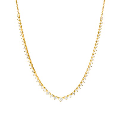 0.95 CT. T.W. Diamond Graduated Necklace in 10K Gold – 17"