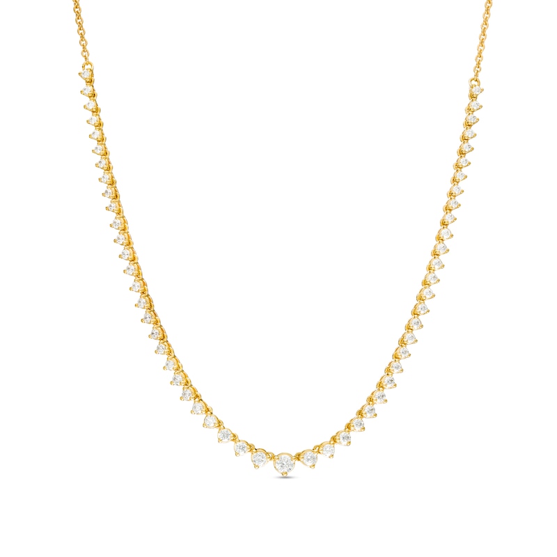 0.95 CT. T.W. Diamond Graduated Necklace in 10K Gold – 17"