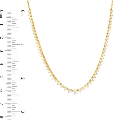 0.95 CT. T.W. Diamond Graduated Necklace in 10K Gold – 17"