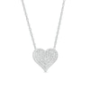 0.23 CT. T.W. Multi-Diamond Heart Necklace in Sterling Silver