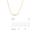 Thumbnail Image 2 of Diamond Accent Dainty Three Stone Necklace in 10K Gold – 16.25"