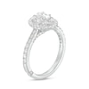 Thumbnail Image 2 of Monique Lhuillier Bliss 1.29 CT. T.W. Oval Diamond Double Frame Engagement Ring in 18K White Gold