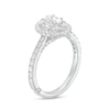 Thumbnail Image 3 of Monique Lhuillier Bliss 1.29 CT. T.W. Oval Diamond Double Frame Engagement Ring in 18K White Gold