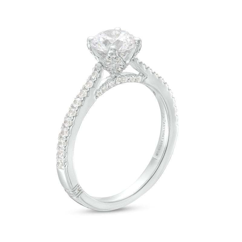 Main Image 3 of Monique Lhuillier Bliss 1.37 CT. T.W. Diamond Engagement Ring in 18K White Gold