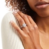 Thumbnail Image 2 of Monique Lhuillier Bliss 1.29 CT. T.W. Emerald-Cut Diamond Double Frame Engagement Ring in 18K White Gold