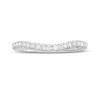 Thumbnail Image 3 of Monique Lhuillier Bliss 0.23 CT. T.W. Diamond Contour Anniversary Band in 18K White Gold