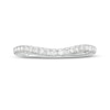 Thumbnail Image 4 of Monique Lhuillier Bliss 0.23 CT. T.W. Diamond Contour Anniversary Band in 18K White Gold