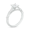 Thumbnail Image 2 of Monique Lhuillier Bliss 1.45 CT. T.W. Princess-Cut Diamond Alternating Shank Engagement Ring in 18K White Gold
