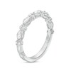Thumbnail Image 3 of Monique Lhuillier Bliss 0.45 CT. T.W. Marquise and Round Diamond Vintage-Style Anniversary Band in 18K White Gold
