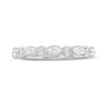 Thumbnail Image 3 of Monique Lhuillier Bliss 0.45 CT. T.W. Marquise and Round Diamond Vintage-Style Anniversary Band in 18K White Gold