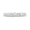 Thumbnail Image 4 of Monique Lhuillier Bliss 0.45 CT. T.W. Marquise and Round Diamond Vintage-Style Anniversary Band in 18K White Gold
